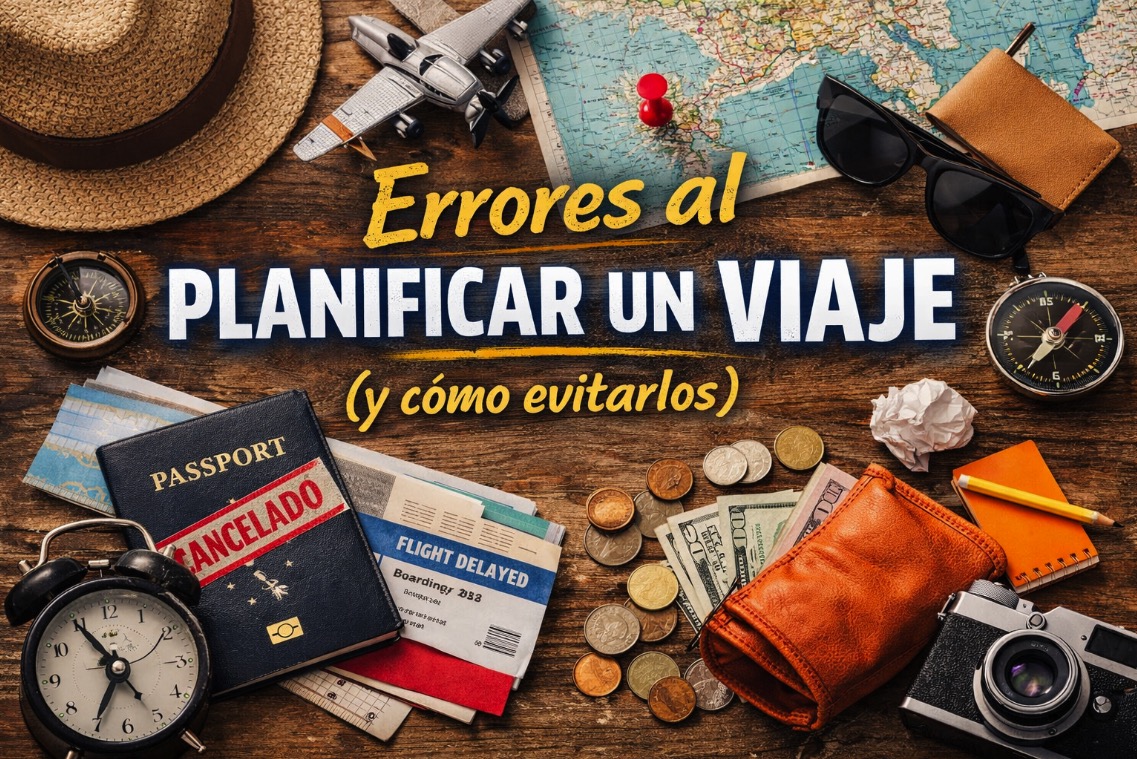 Errores más comunes al planificar un viaje (y cómo evitarlos)
